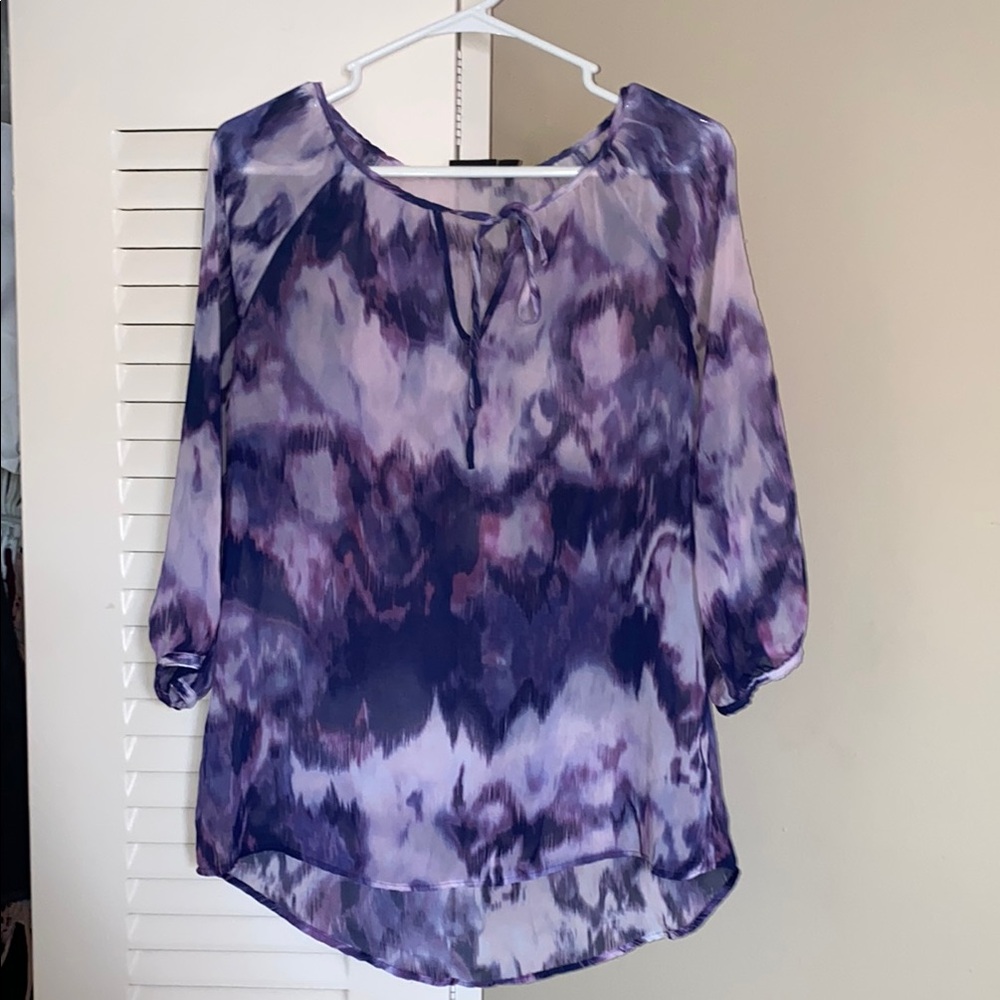 Purple Tie-Dye Women's Top